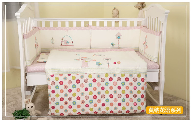 Bộ đồ giường cho bé bằng vải bông cho bé Úc Bộ đồ giường cho bé sơ sinh 7 chiếc vào khoảng mùa thu và mùa đông - Túi ngủ / Mat / Gối / Ded stuff