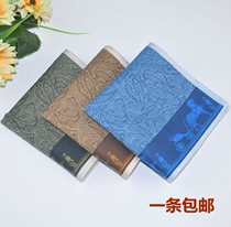 Mens Handkerchief Cotton Jacquard High-end Gift Womens Cotton Fathers Day Valentines Day Handkerchief