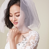 Sewing note original 2018 new head yarn sweet and minimalist short of fluffy Han style 100 hitch wedding dress accessories head