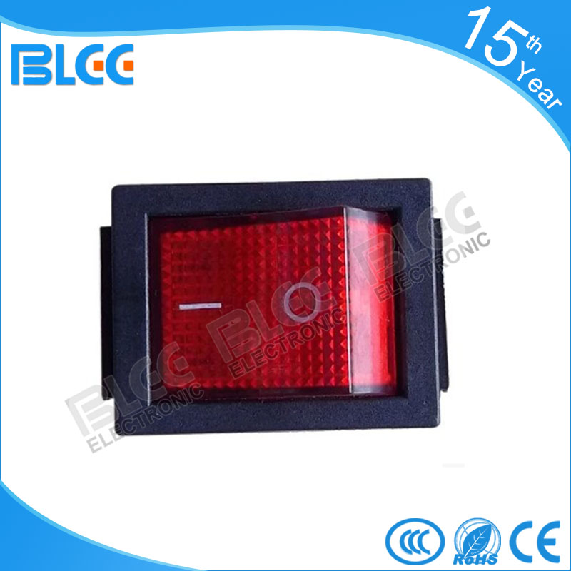 Square power switch machine red boat-shaped light switch 4-foot switch start button game machine accessories