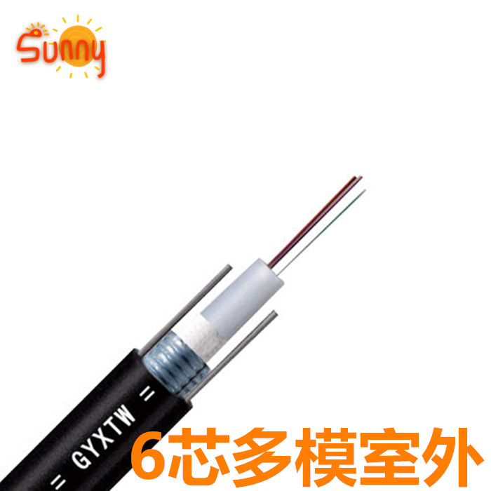 Outdoor 6 core multimode optical cable 6 core multimode outdoor cable 6 core multimode optical cable GYXYW-6A