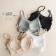 Export pure cotton tube top with chest strap and chest pad for student girls underwear without rims bra one-piece short camisole