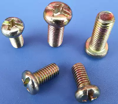 Galvanized cross groove Yuan machine screw GB818 pan head rose round machine M2 5mm*3mm-25mm round head screw