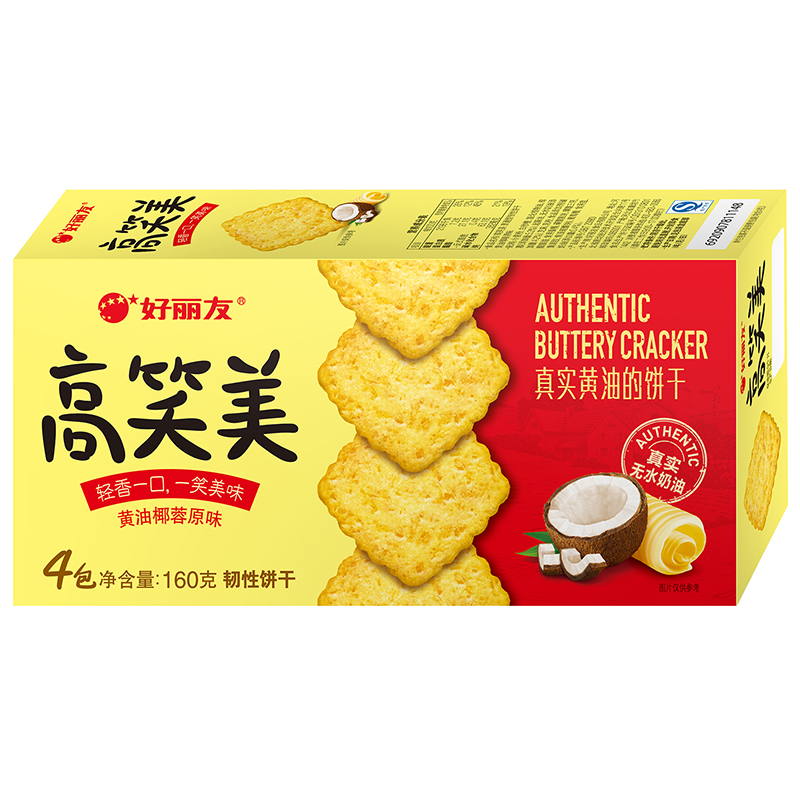 【天猫超市】好丽友高笑美韧性饼干黄油椰蓉味160g