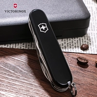 Victorinox Vickers gốc xác thực quân đội Thụy Sĩ dao đa chức năng Thụy Sĩ dao thợ săn đen 1.3713.3 dao xếp mini