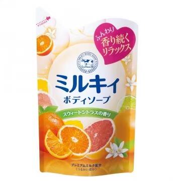 日本牛乳石碱 牛乳精华沐浴乳补充包430ml