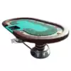 (Ruiteng)Luxury Texas Hold'em table 10 Texas Hold'em table round feet and feet around the silver Shield poker table special sale