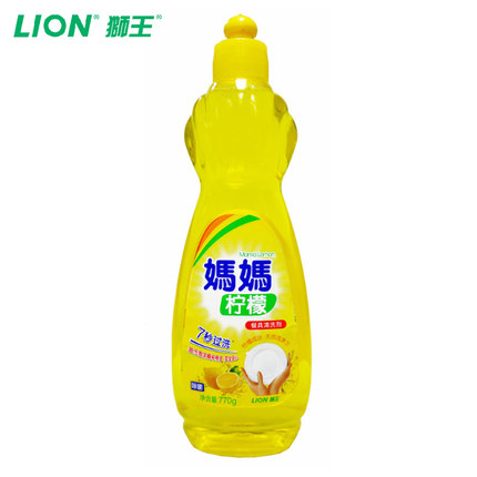 LION/狮王 妈妈柠檬柠檬浸洗剂 蔬菜瓜果餐具洗洁精770ml