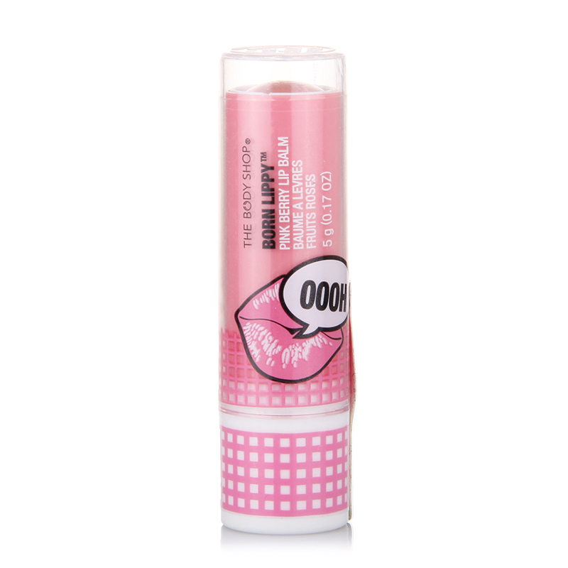 The body shop/美体小铺 小红莓润唇膏保湿滋润裸色淡化唇纹5g