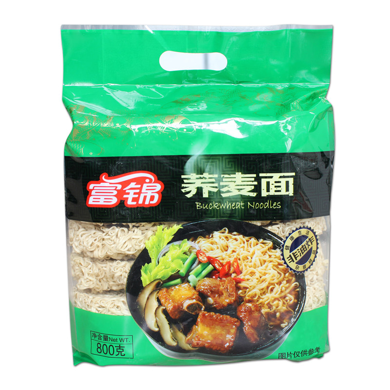 【天猫超市】富锦 荞麦面800g 面条 优质选材 非油炸 方便速食