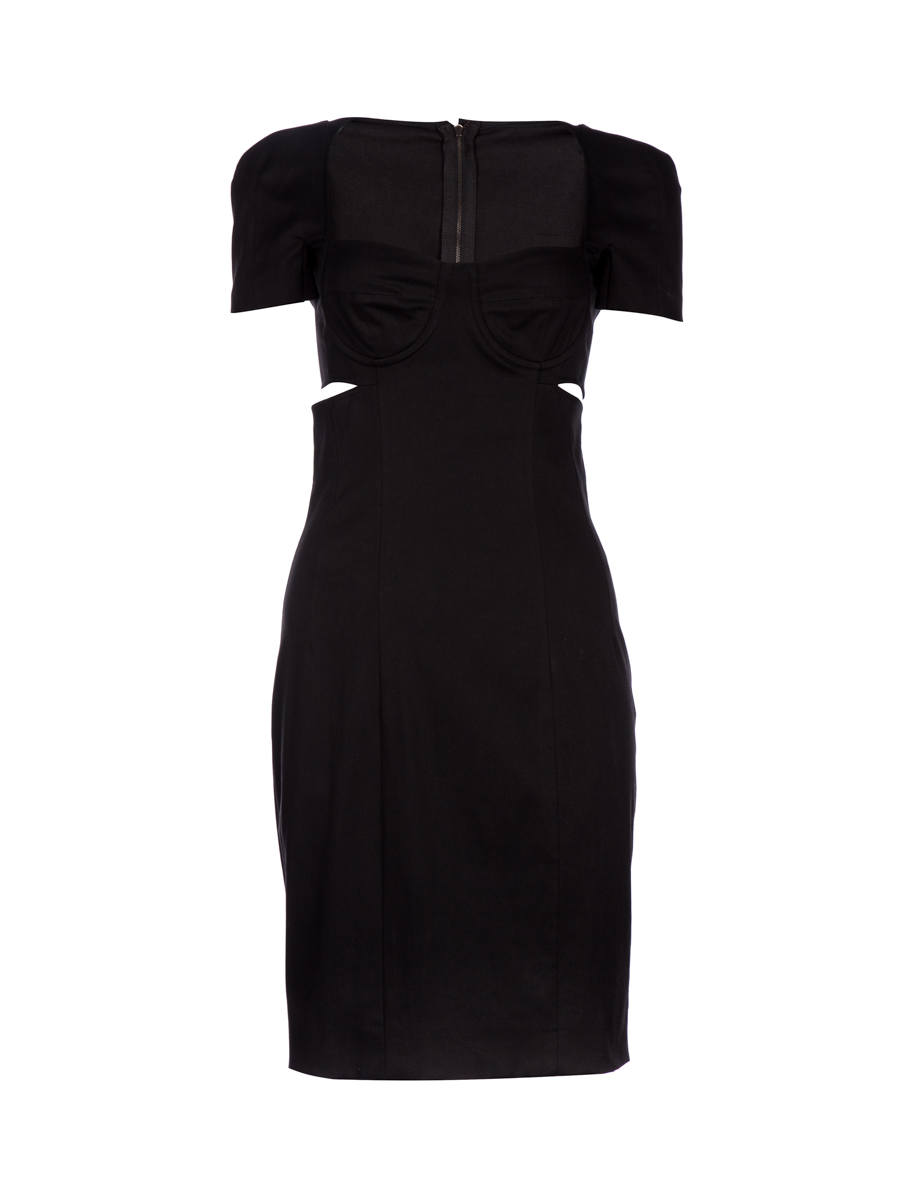 Dolce&Gabbana 黑色连肩剪裁连衣裙