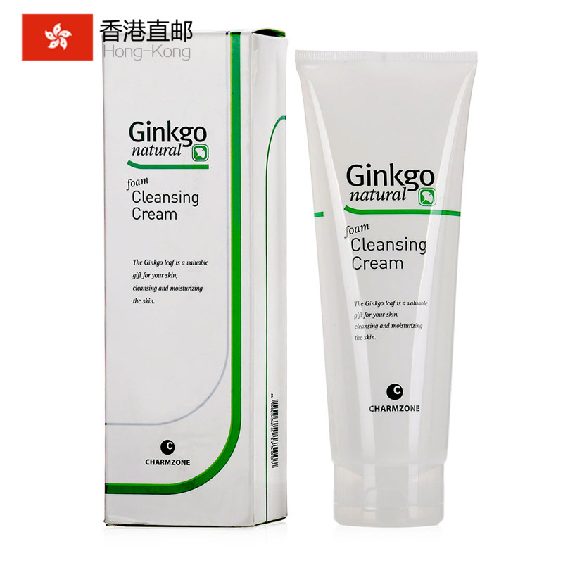 海外直邮 婵真 银杏泡沫洗面奶 天然泡沫洁面乳霜200ml 保湿