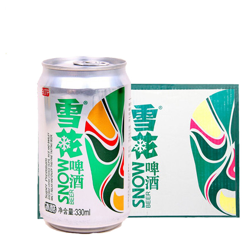 【苏宁易购】雪花啤酒 冰酷拉罐 330ml*24罐 整箱装