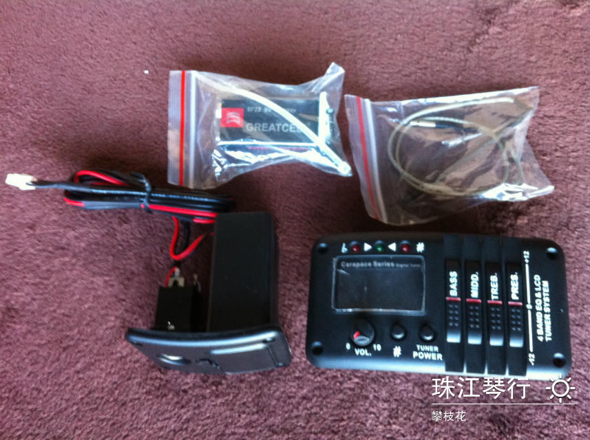 Lisheng LT-4 Acoustic Guitar Pickup Folk Classical EQ