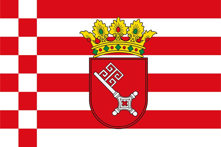 German Bremen State Flag 90 X 150 CM 3 X 5 FT Bremen State Flag