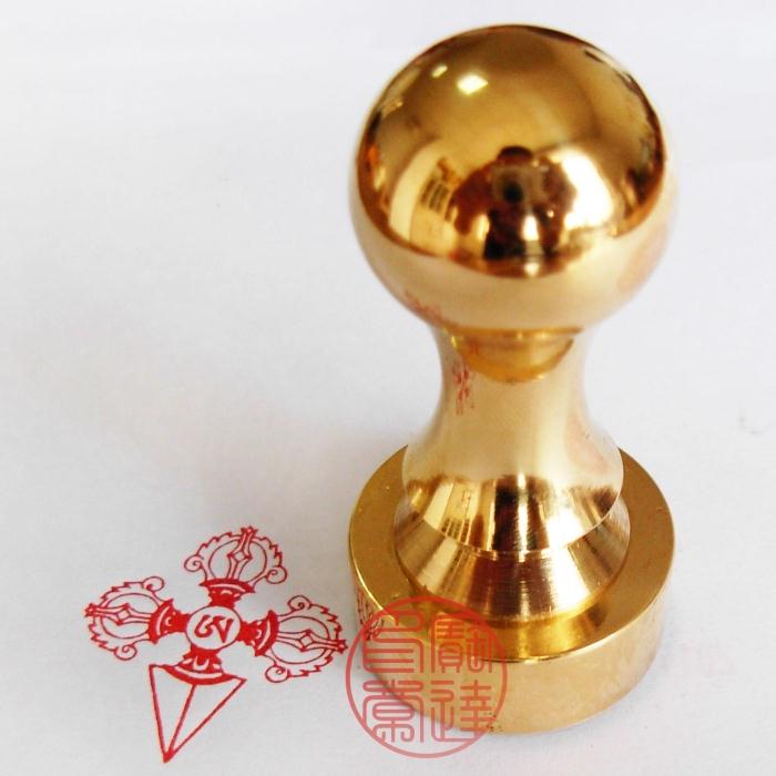 Custom all-copper seal pure copper seal brass seal pestle pestle seal Buddha seal Buddha seal 3 cm