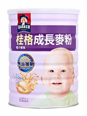 桂格成长麦粉鸡汁蛋黄魩仔鱼(500g/罐)台湾官网直邮进口