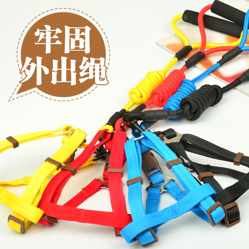 Colorful Pet Leash Harness Harness Puppy Leash Harness Harness Small Dog Rope Dog Chain Supplies