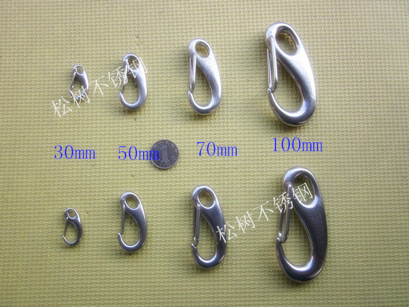 Factory Pin Special Price) Stainless Steel 304 Egg-shaped Buckle) Egg-shaped Opening Ring) Simple Opening Ring) Luggage Buttoned Mountaineering Buckle