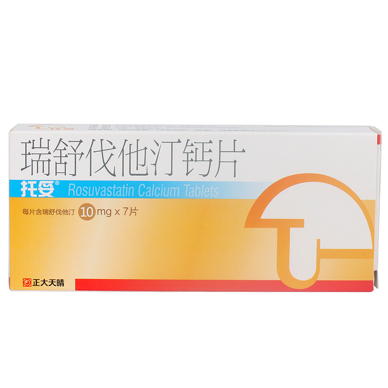 托妥 瑞舒伐他汀钙片 10mg*7片/盒