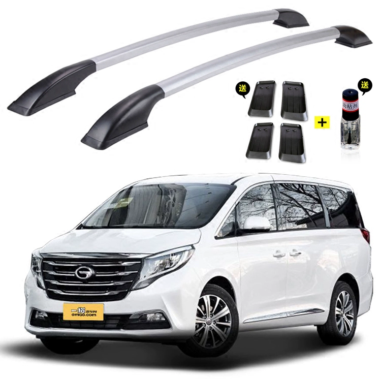 Trumpchi GM8 Jiabao V70 trang trí mái xe giá hành lý hợp kim nhôm không đục lỗ dọc thanh dọc hành lý thanh dọc - Roof Rack