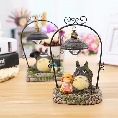 Japanese zakka Hayao Miyazaki Forest chincho night light iron gift home resin decoration 861-24