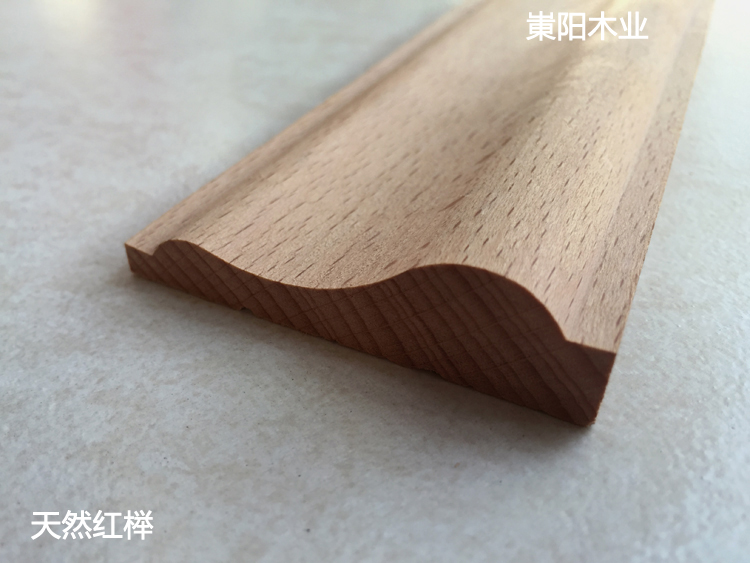 Drying natural beech solid wood line European decoration line window sleeve wire background wall corner line