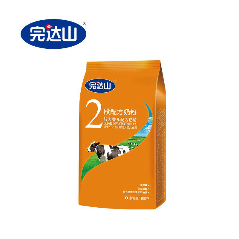 【苏宁易购】完达山婴儿配方奶粉2段（6-12个月适用）400g*1袋装