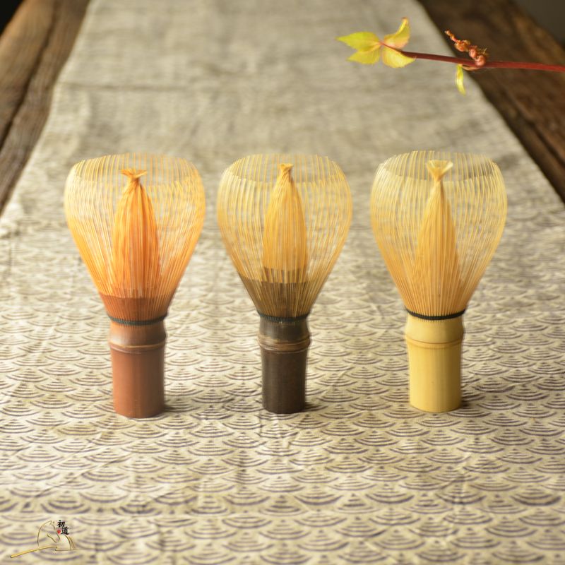 Real Bamboo Whisk for Matcha, Made from Old Bamboo, Charcoal Bamboo, Smoked Bamboo, Purple Bamboo, Golden Bamboo, Cylindrical Bamboo Brush, Mirror-Polished for Matcha Latte Real Bamboo Whisk for Matcha, Made from Old Bamboo, Charcoal Bamboo, Smoked Bamboo, Purple Bamboo, Golden Bamboo, Cylindrical Bamboo Brush, Mirror-Polished for Matcha Latte