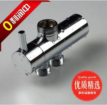 Old-fashioned shower shower bathtub mixing valve faucet modified split large shower all copper into the wall water separator fixing seat