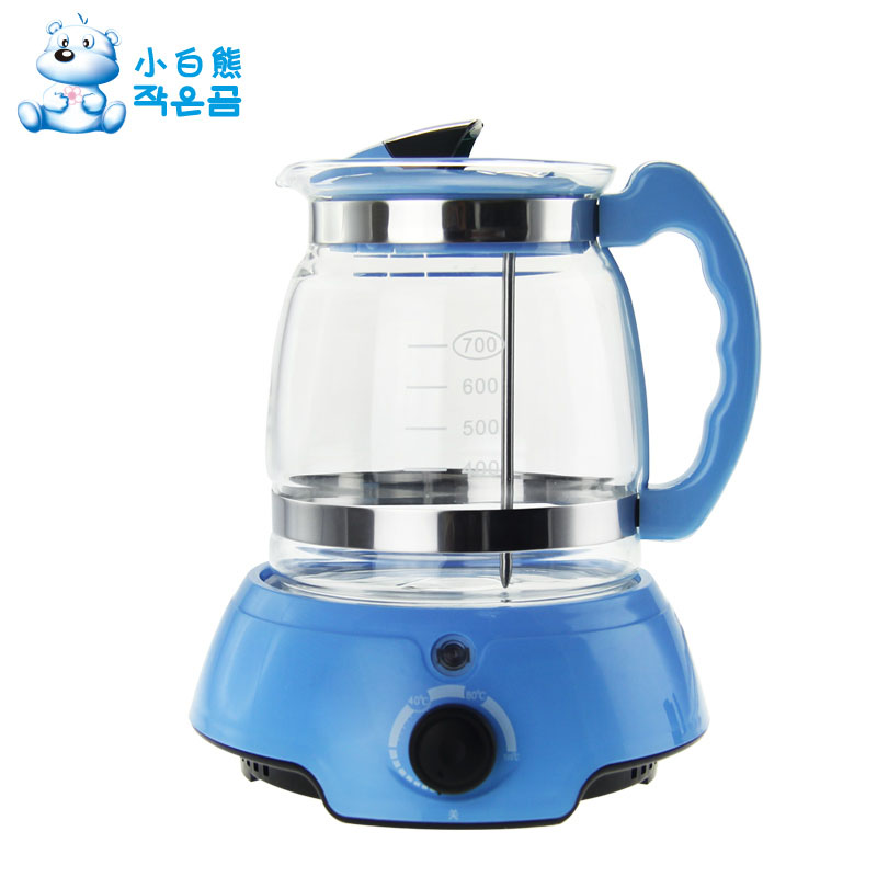 小白熊 恒温调奶器 冲奶机多功能恒温水壶新生儿用品 0617蓝色