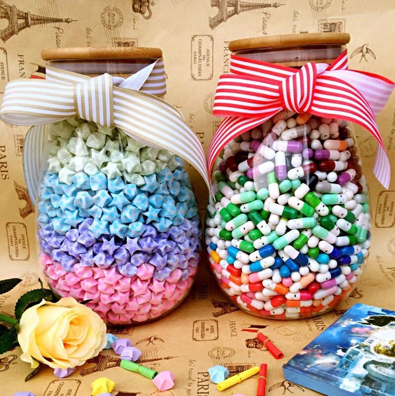 Big Belly Bottle Cork Wishing Bottle Glass Lucky Star Bottle Drifting Bottle Super Transparent Love Pill Capsule