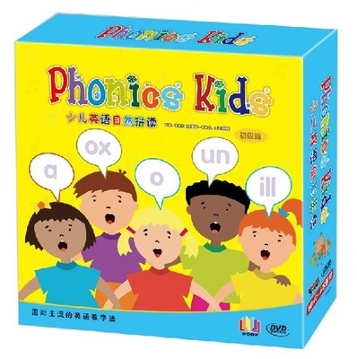 Genuine < Phonics Kids Early Childhood English Nature spell reading Junior Title > 6 teaching materials 6DVD