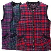 Phụ nữ trung niên và già bông cộng với phân bón để tăng chiếc áo vest vuông vest vest cotton cho mẹ đầy sữa