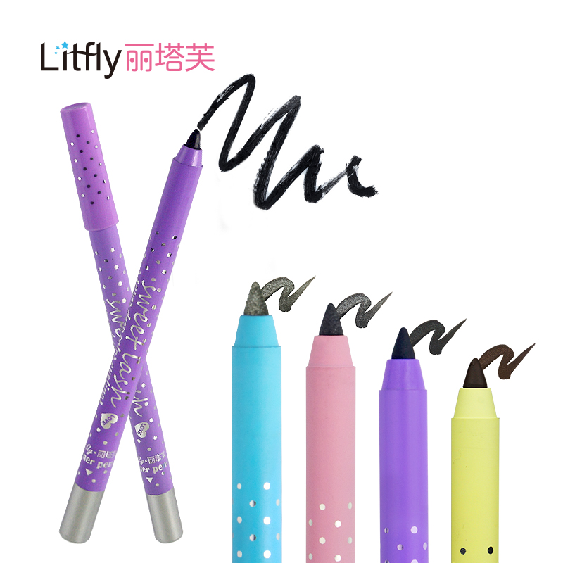 Litfly丽塔芙 防水防汗不晕染眼线笔 眼线胶笔 四色可选 可当眼影
