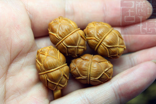 Olive Core Nuclear Sculpture Single Lotus Lotus Flower Lotus Seat Double Head Lotus Handmade Olive Oil Core Accessories Waist Bead Top Pearl