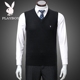 Playboy cashmere vest nam cổ chữ V len trung thu mùa thu và áo len mùa đông áo len vai vest bố áo vest nam đẹp Dệt kim Vest