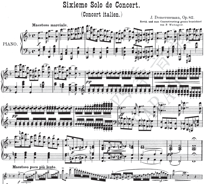 Op.82 No.6 De Mésmann Concert Solo No. 6 Flute Score & Piano Accompaniment Score