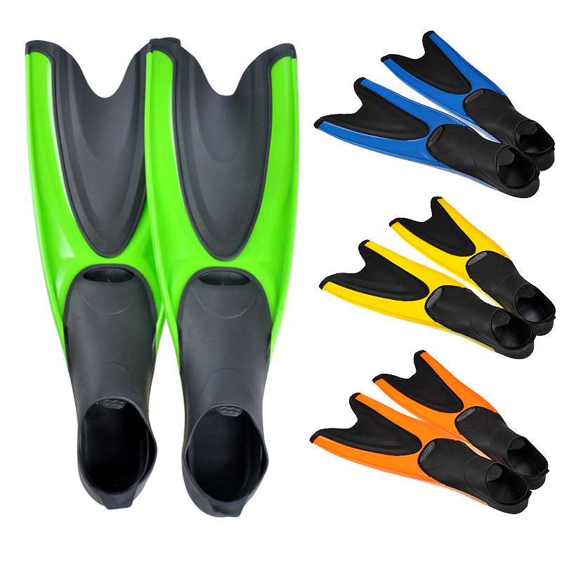 Adult swimming diving long fins Male and female paddling duck foot board Snorkeling fins professional training equipment