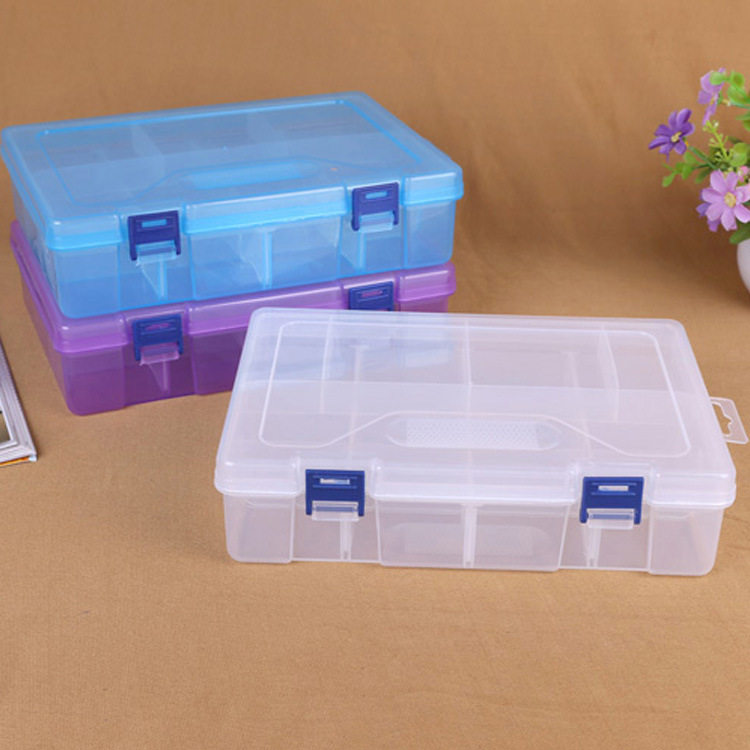 Element box parts First accessories box Large number thickened double layer 16 Gg plastic containing box tool box Lehigh containing box