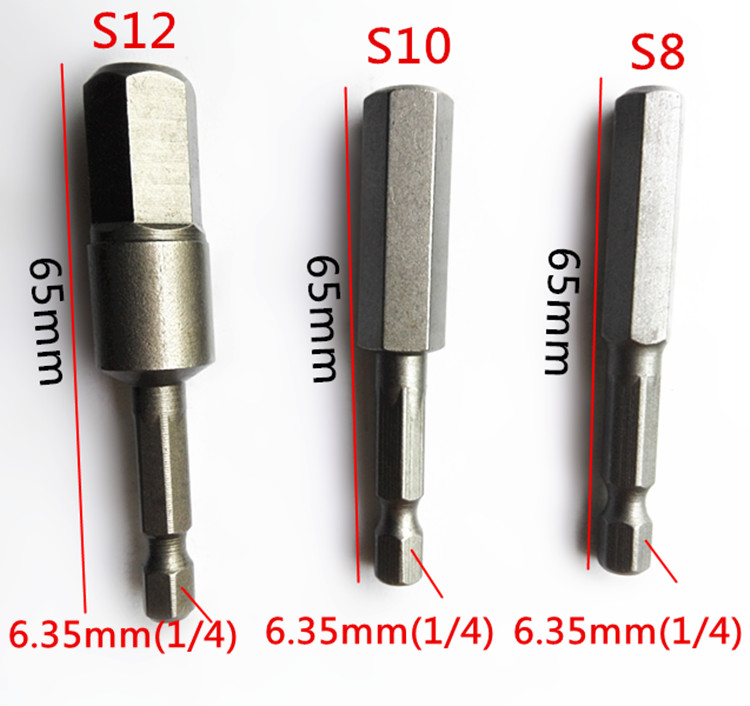 Imported Steel Inner Hexagonal Batch Head Electric Screw Screwdriver Batch Nozzle Pneumatic Pneumatic Screwdriver Head Inner Hexagon Screwdriver Screw Driver Cutter Head