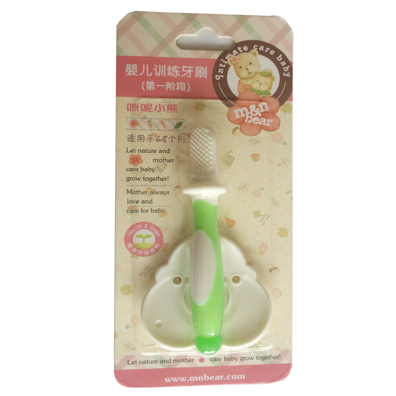 咪呢小熊婴儿训练牙刷第一节段 M6622