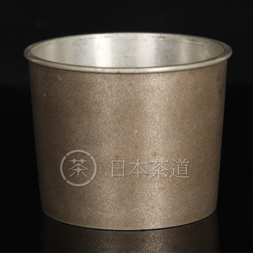 Oz Japan Tin Jianshui tea dregs bucket dry bubble bucket tea bucket tea bucket Tengzhang bottom ancient tin straight type