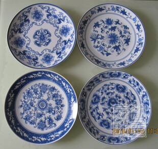 Специальное предложение Джингджэнь керамика устройство синий и белый декоративный Фарфоровая тарелка сиденья подвесная тарелка цветы принт Украшение стены блюдо украшение