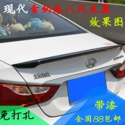 Hyundai Sonata tám thế hệ đuôi cáp 8 sửa đổi đặc biệt với đuôi sơn áp lực ABS miễn phí đục lỗ trang trí