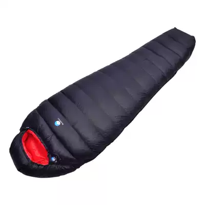 BlackCrag Black rock Light fog Ultra-light Outdoor down Sleeping Bag 1000g 90%white duck down-15 degrees