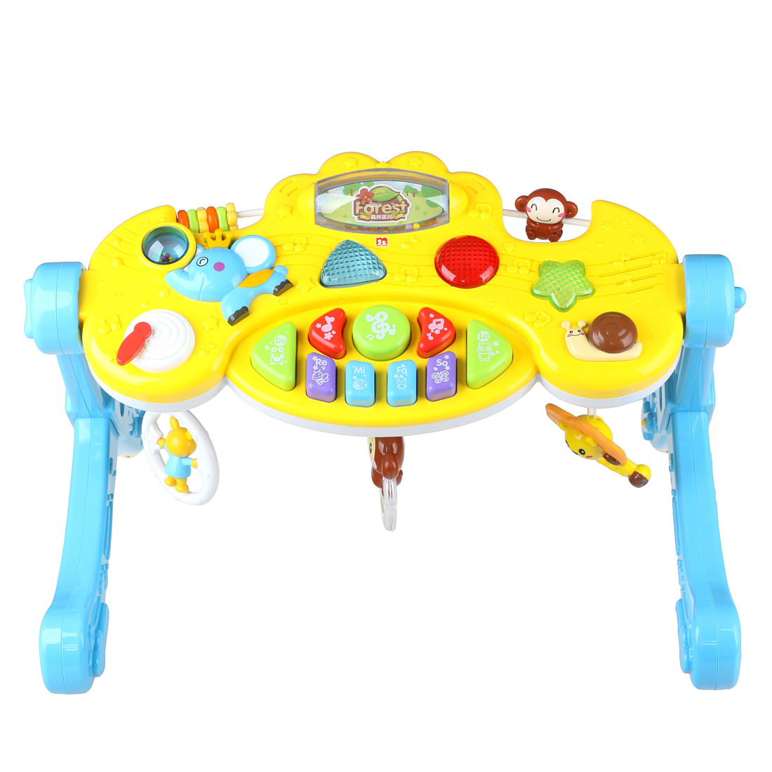 玛力玩具婴幼儿海洋/森林健身架益智早教 宝宝0-1岁玩具