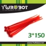 [YwRobot] Các công cụ phổ biến Màu cáp nylon Tie 3 * 150mm Khai thác hoàn thiện Đỏ 50 Gói - Bộ sửa chữa xe đạp điện 	giá pin xe đạp điện pega	