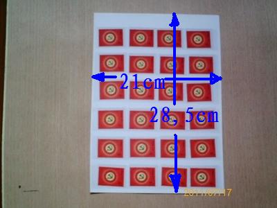 Philatelic album inner page 250g thickened single-sided white inner page 6 files