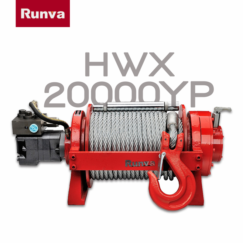 Runhua factory direct HWX20000YP 20000 lb 9 ton wrecker hydraulic winch winch